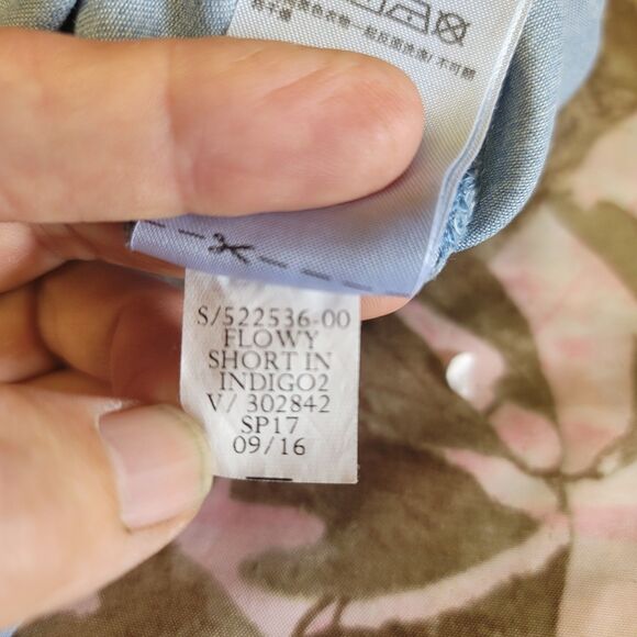 Gap Denim Chambray Flowy Wide Leg Shorts Womens Size S - Picture 8 of 9